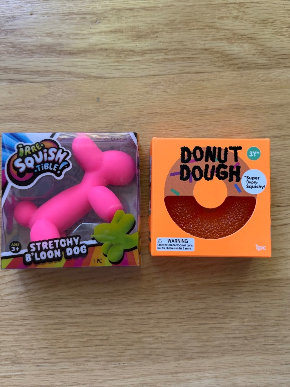Sunset Squishy Bundle | Balloon Dog + J’adore Donut Dough Stress Toys NWT